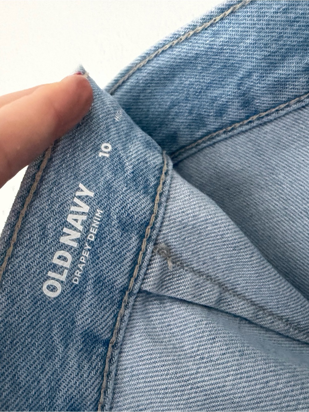Old Navy Light Blue Denim A‑Line Skirt Jean skirt - Picture 4 of 6